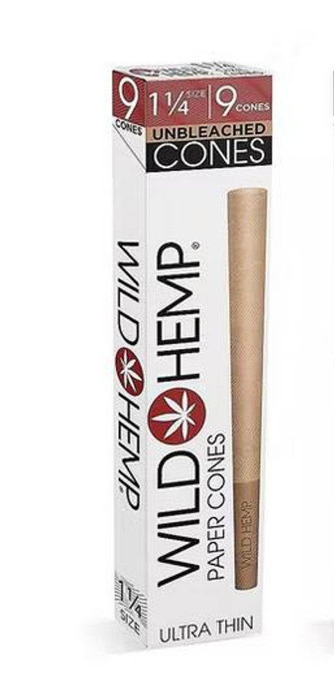 WILD HEMP CONES UNBLEACHED X9 1/4