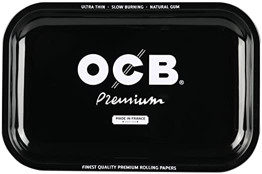 OCB Premium metal Rolling bandeja Negra