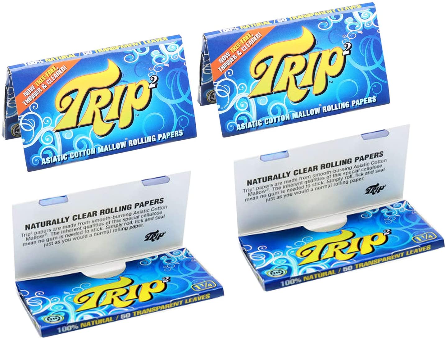 PAPEL TRIP2 ROLLIN DE CELULOSA TRANSPARENTE X50 1 1/4