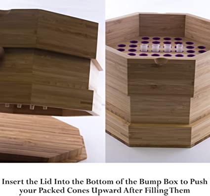 Buddies - Relleno de caja de golpes para conos de tamaño 1 1/4 - Rellena 76 conos simultáneamente