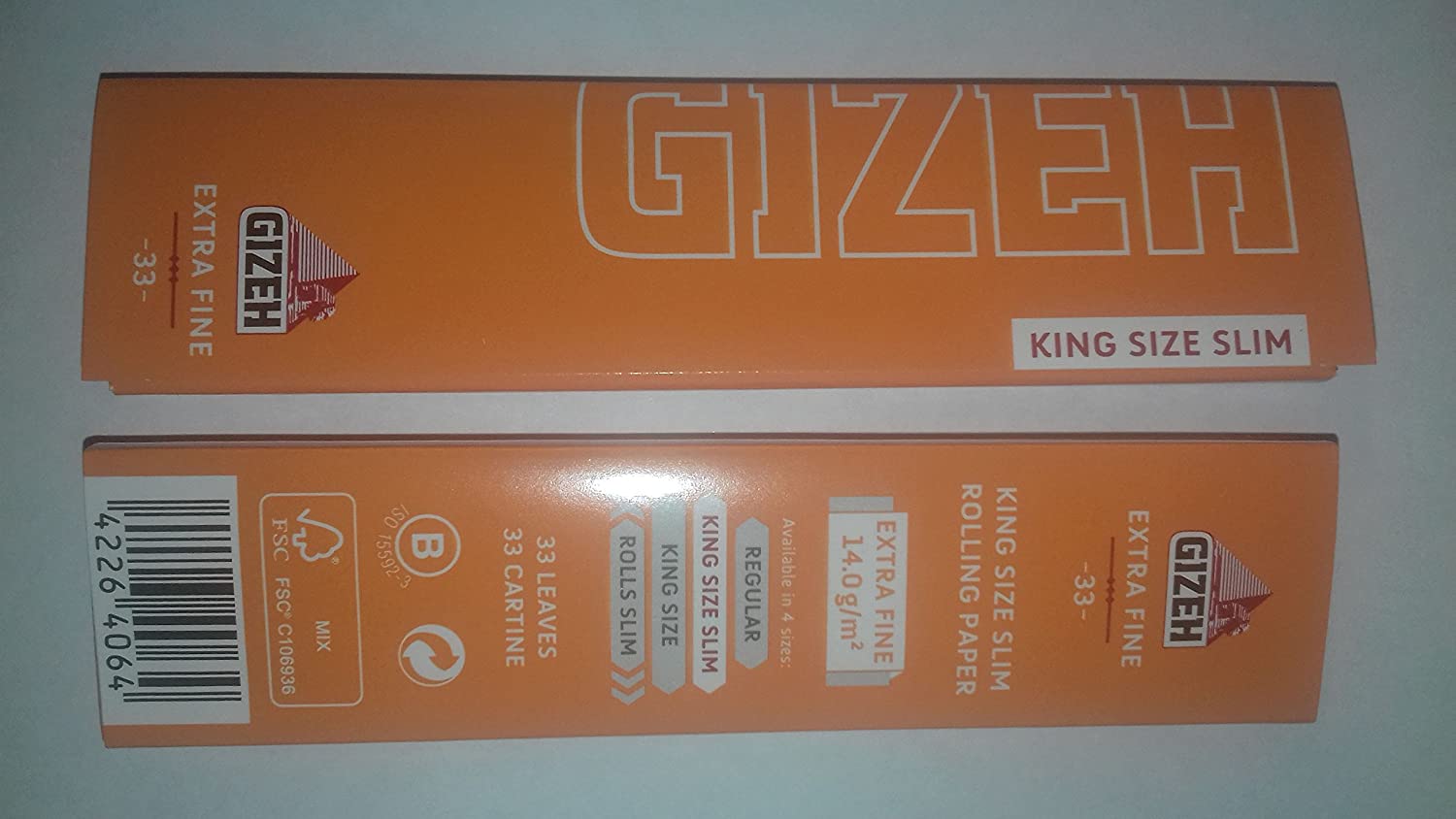 PAPEL GIZEH EXTRA FINE KING SIZE SLIM X 33