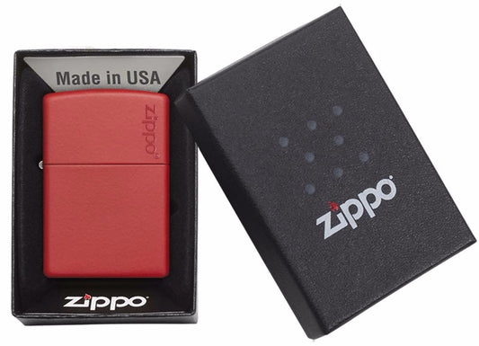 233ZL Zippo Rojo Mate con Logo