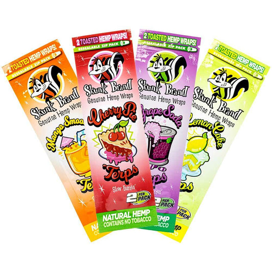 Skunk Brand Genuine Hemp Wraps x2