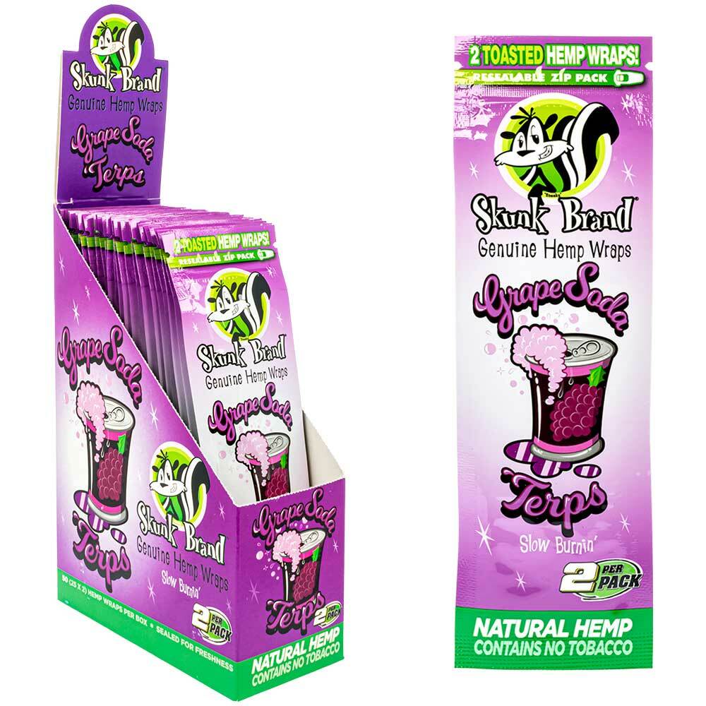 Skunk Brand Genuine Hemp Wraps x2