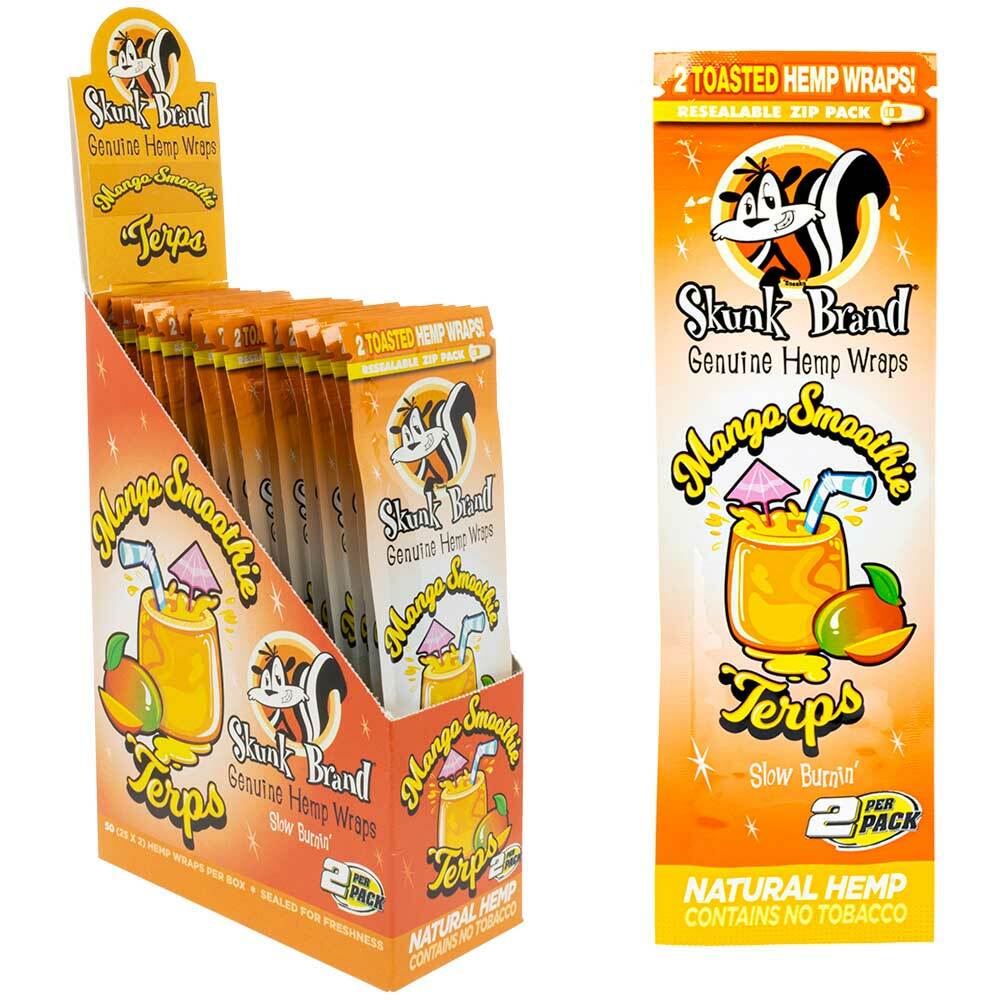 Skunk Brand Genuine Hemp Wraps x2