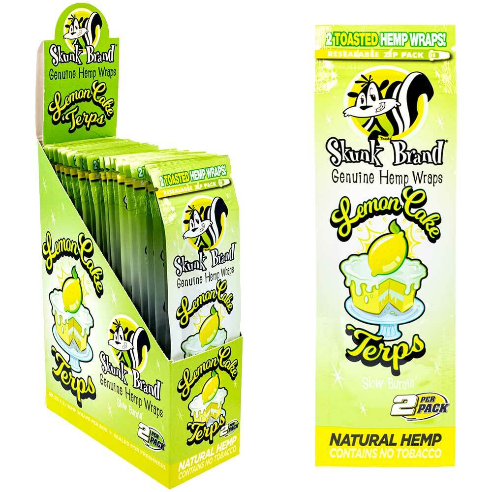 Skunk Brand Genuine Hemp Wraps x2