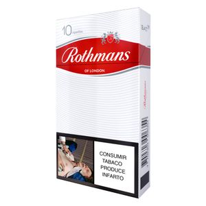Cigarrillo Rothmans blanco