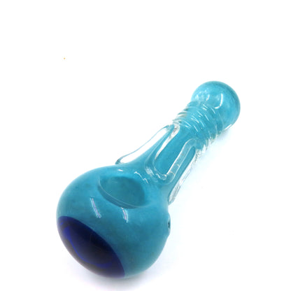 Blue spoon pipe with blue ball