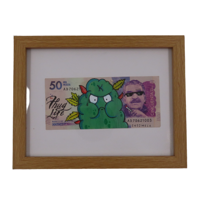 Billete enmarcado Engomece