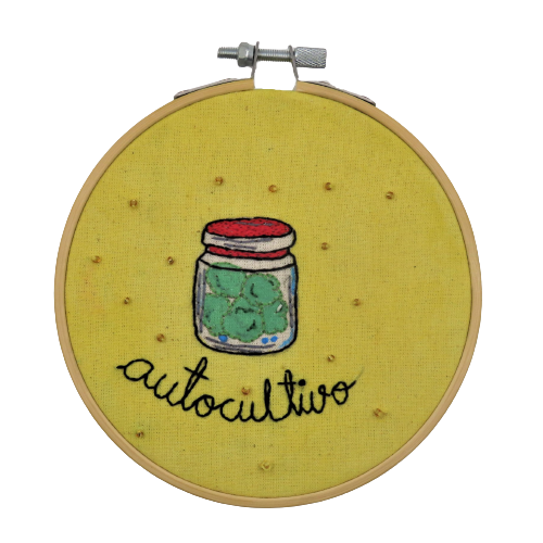 Bordado a mano Autocultivo