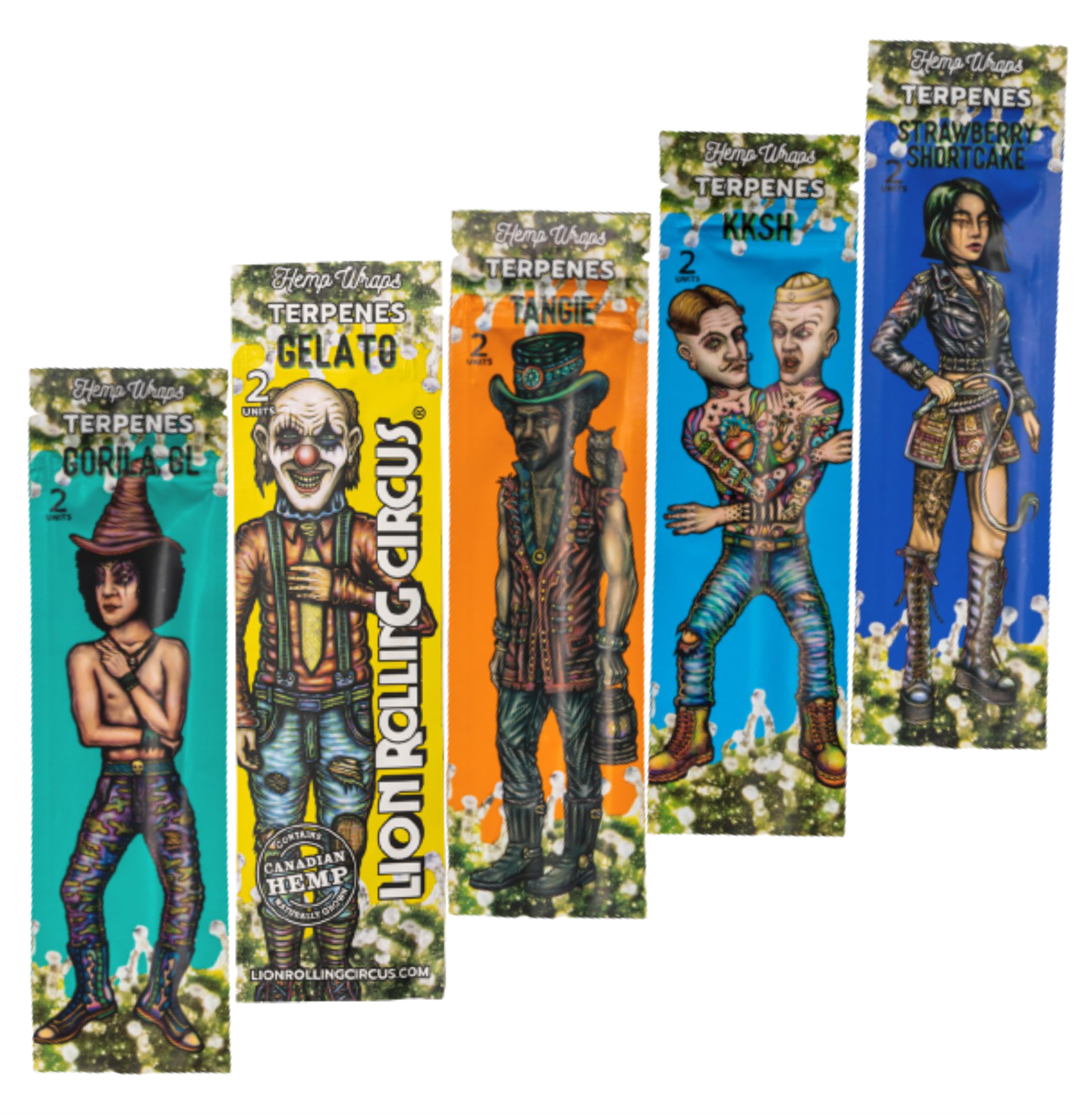 LION ROLLING CIRCUS HEMP WRAP +Terp +Tips