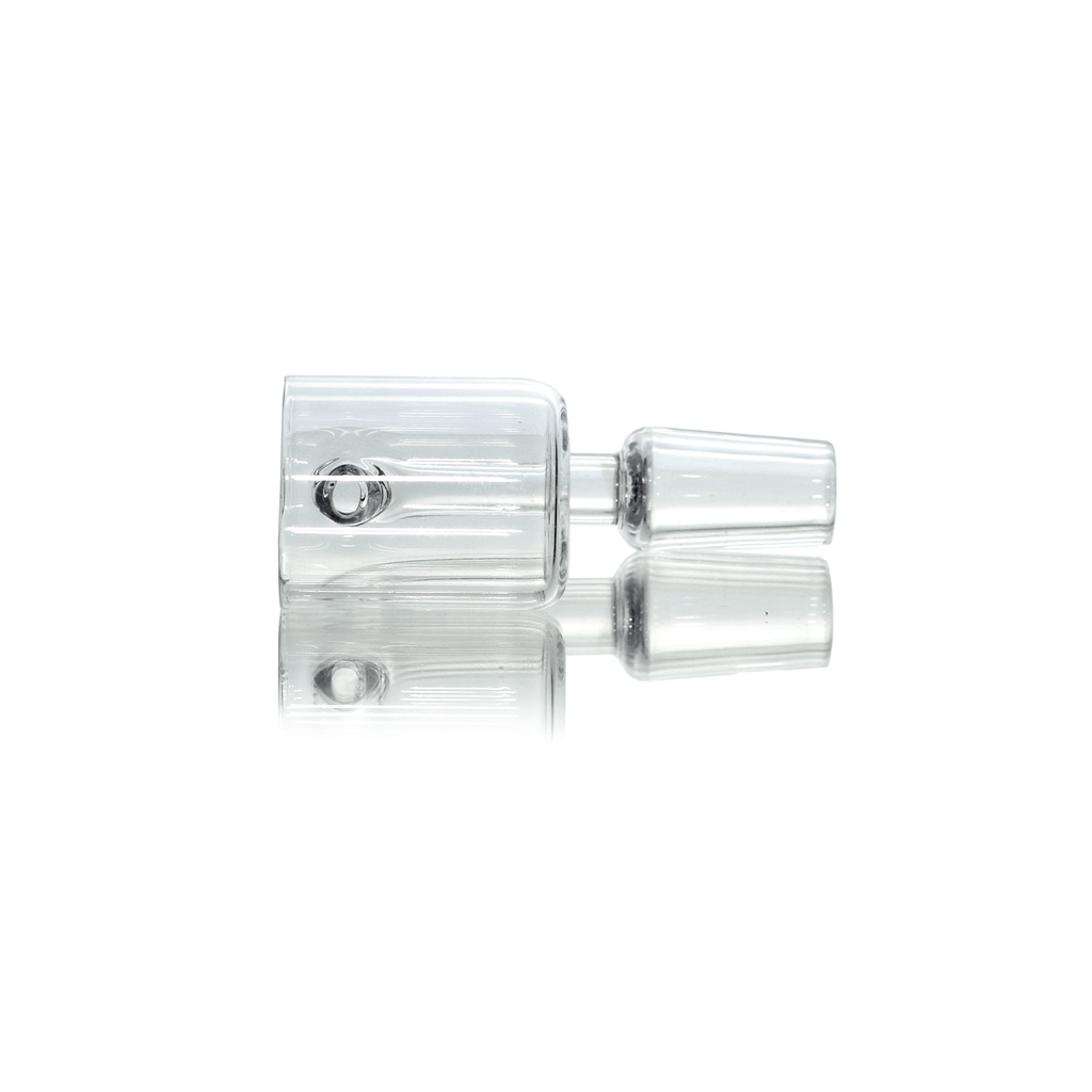 Banger de cuarzo superior plano de 25 mm - Parte inferior redondeada - Copa de inserción 14MM