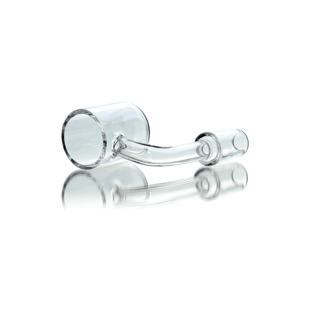 Banger de cuarzo superior plano de 25 mm - Parte inferior redondeada - Copa de inserción 14MM