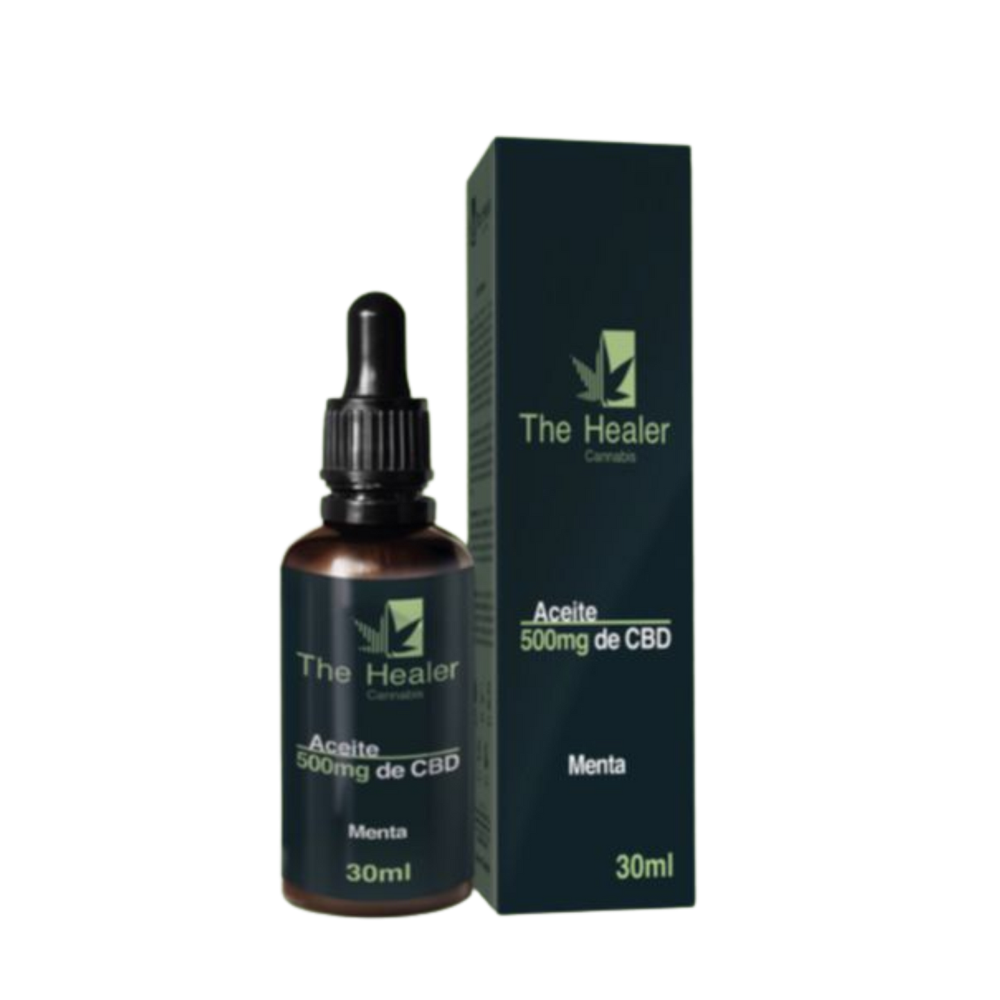 The Healer CBD Oil 500mg sabor menta