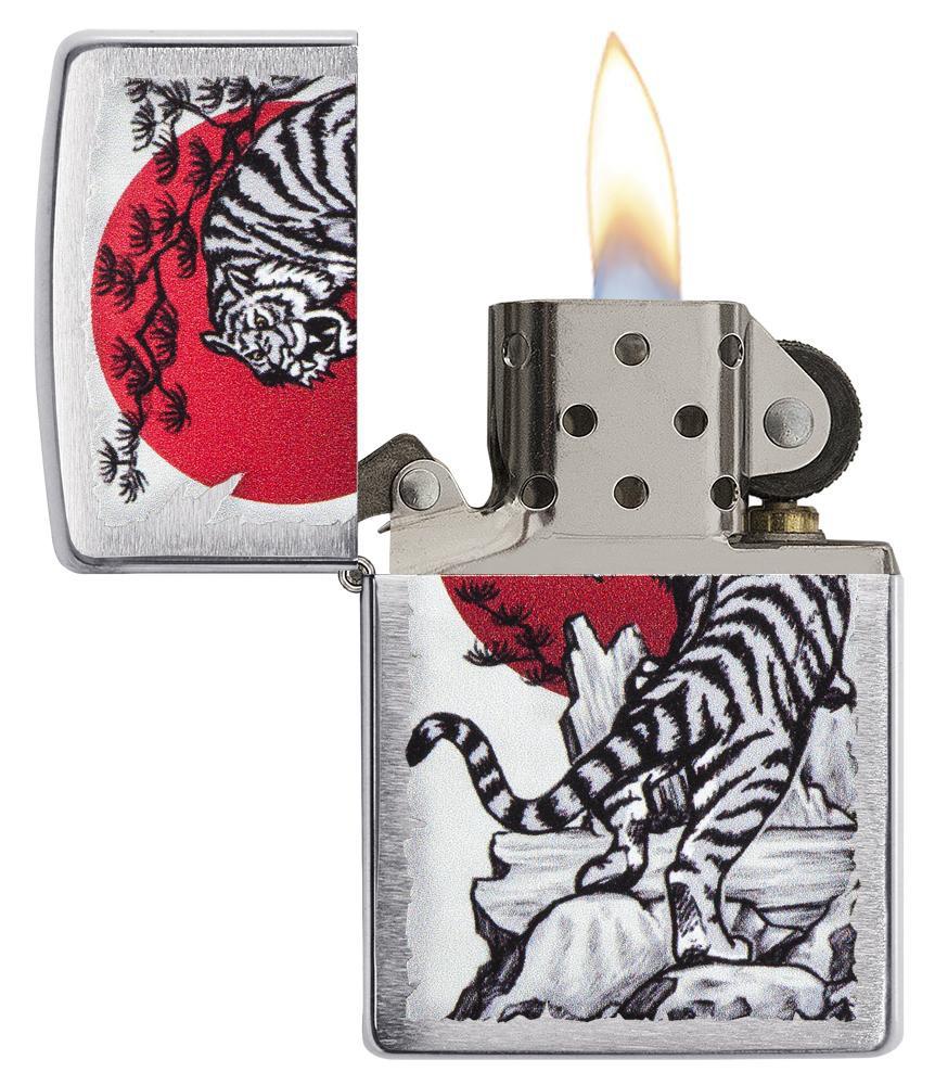 29889 Tigre asiático cromo Encendedor Zippo