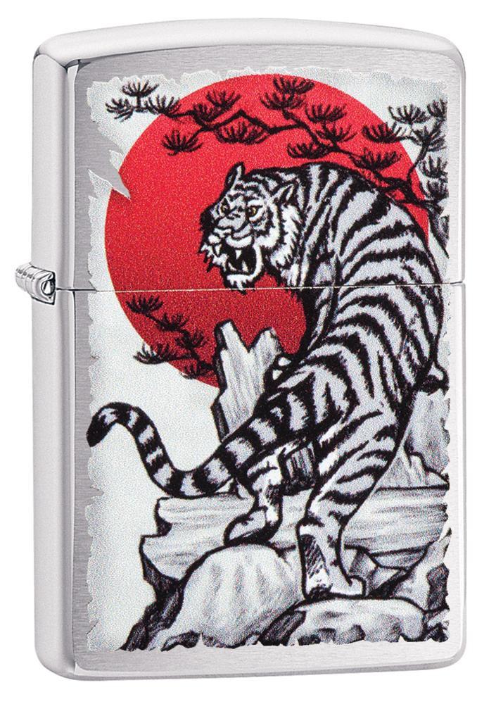 29889 Tigre asiático cromo Encendedor Zippo