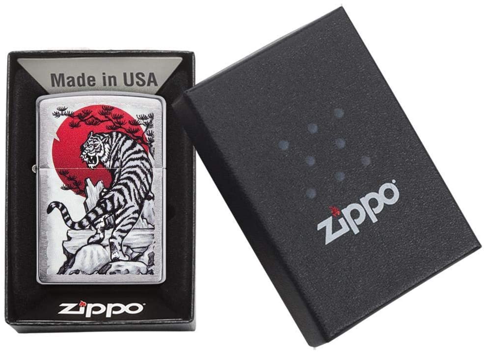 29889 Tigre asiático cromo Encendedor Zippo