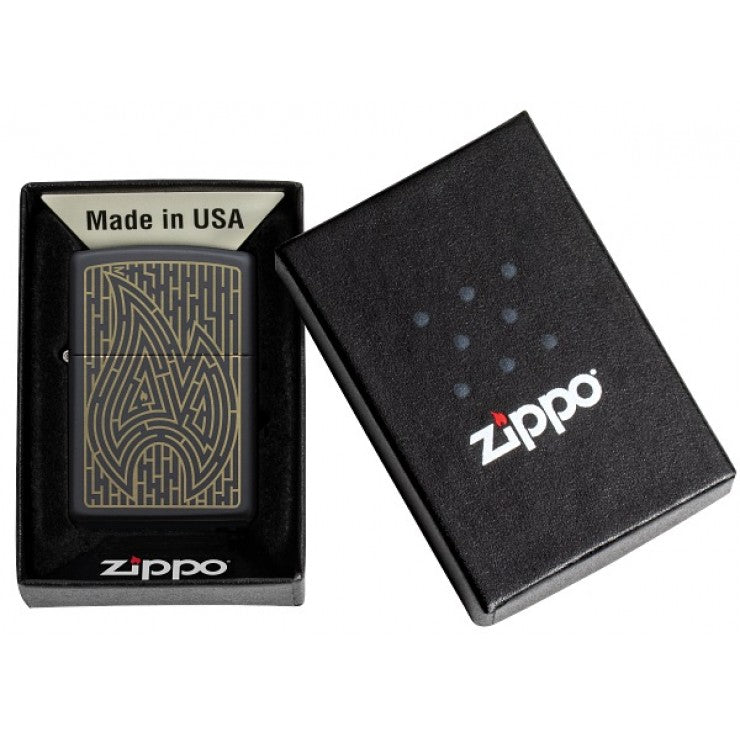 49597 Encendedor Zippo llama laberinto mate