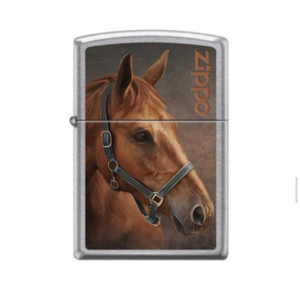 207 Zippo Cromo Caballo Rojo