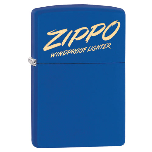 49223 Encendedor Zippo azul mate grabado láser logo