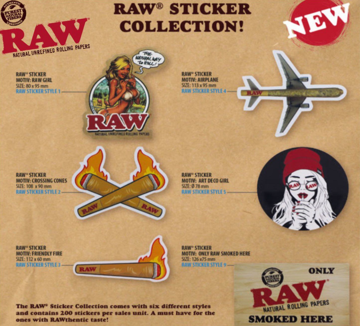 Stickers Raw x12